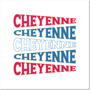 TEXT ART USA CHEYENNE Posters and Art